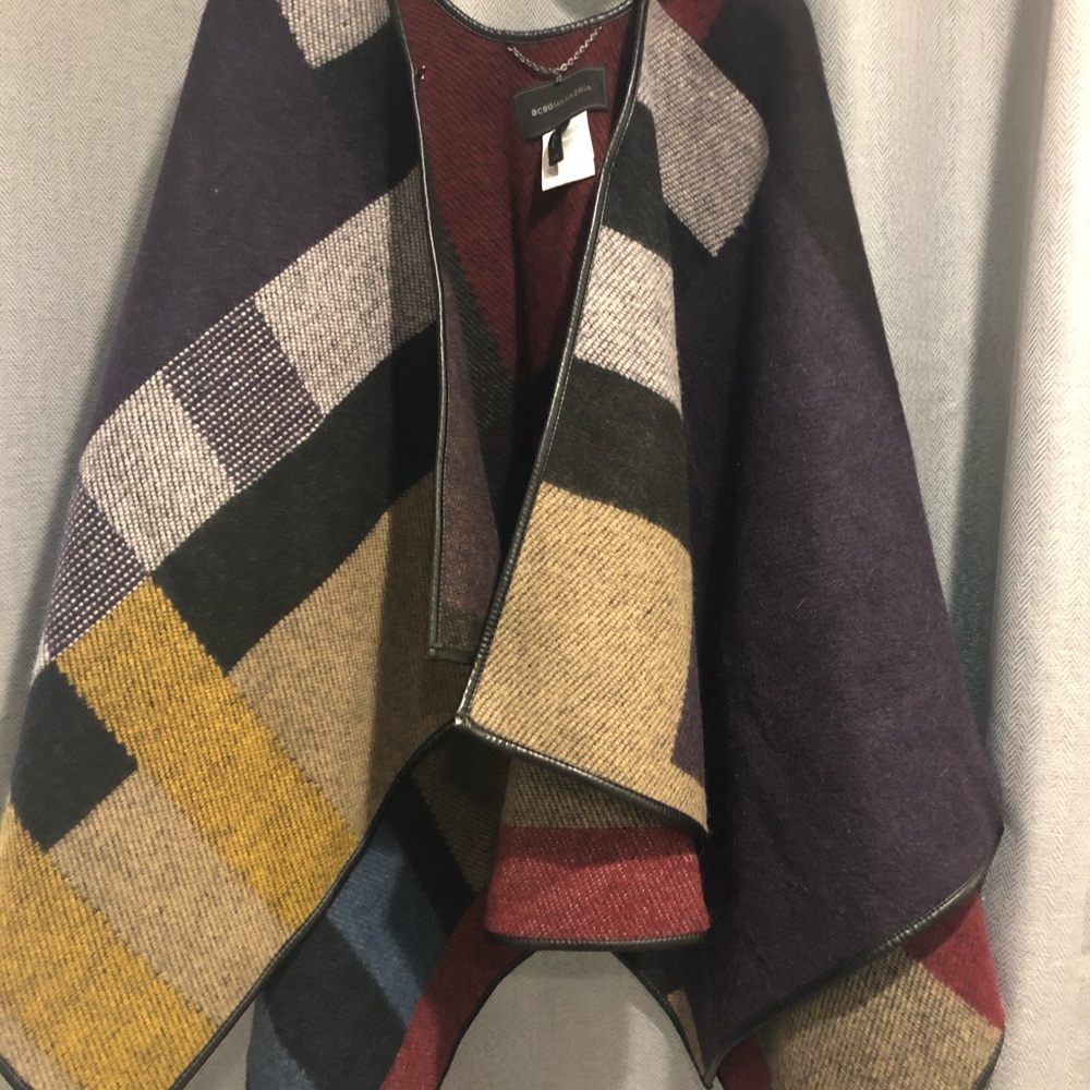BCBG wool pancho
